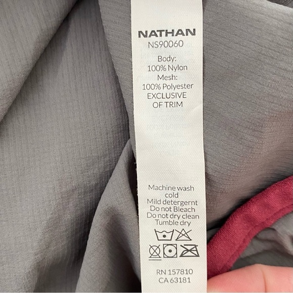 Nathan Stealth Lightweight Gray Running Jacket With Hood Men’s Size Medium - Picture 9 of 11